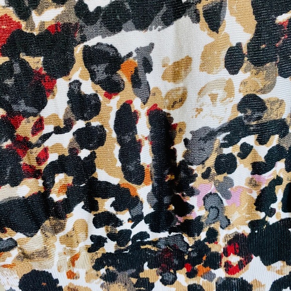 JOSEPH A MULTI COLOR ANIMAL PRINT PULLOVER SWEATER - Picture 4 of 7